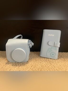 Instax Pale Blue Camera Case and Photo Album Duo